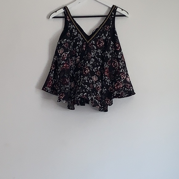 Dex V Neck Roses Blouse Size M - Picture 5 of 9